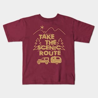 Take the Scenic Route [4x4 SUV] Kids T-Shirt